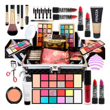 Maleta Maquiagem Profissional Completa Kit Estojo Pinceis