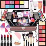 Maleta Maquiagem Profissional Completa Kit Estojo Pinceis