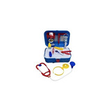 Maleta Médica Infantil Enfermeira + Acessórios (azul)