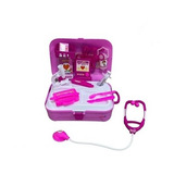 Maleta Médica Infantil Enfermeira + Acessórios Rosa Ou Azul