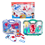 Maleta Médico + Dentista + Veterinário Kit Presente Infantil
