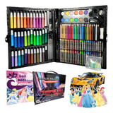 Maleta Pintura Infantil Kit Escolar Estojo 150 Itens Menino