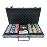 Maleta Poker 300 Fichas Com Numeração Profissional 