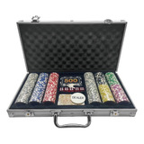 Maleta Poker 300 Fichas Kit Jogo Completo Profissional 