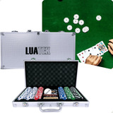 Maleta Poker 300 Fichas Oficial Kit Completo Luatek Original