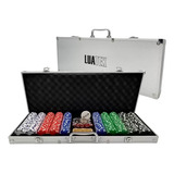 Maleta Poker 500 Fichas Oficiais Kit Completo