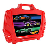 Maleta Porta Carrinhos Hot Wheels - Vermelho - Fun Divirta-s