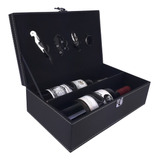 Maleta Porta Vinhos P/ 2 Garrafas Premium Com Kit Acessórios