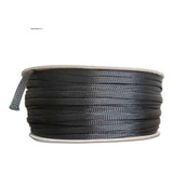 Malha Nautica Expansiva Preta 20mm 50 Metros Nylon Braid