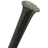 Malha Náutica Expansiva Preta Nylon 20mm 1 Metro