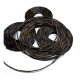 Malha Nautica Preta Mesclada Com Dourado 3m 5m Cada + Termo