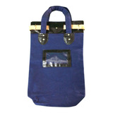 Malote 35x25x10 Cm Em Lona + Cadeado Pado 25 Mm- 3 Und Cada