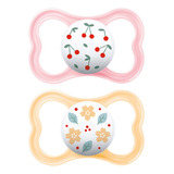 Mam Ultra Air Dupla Cor Rosa E Azul Kit 2 Unidades Desenho Animais E Corações 