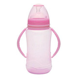 Mamadeira Aquarela Big Orto Com Alça Kuka Rosa 330ml - 1402