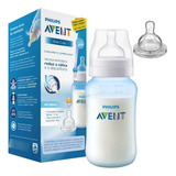 Mamadeira Avent Bebê Classica 330 Ml Com 2 Bicos De Silicone