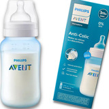 Mamadeira Clássica Azul 330ml Philips Avent Anti-colic 3m+