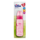 Mamadeira Divertida Fluxo Médio 240ml Rosa - Lillo