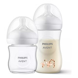 Mamadeira Pétala Avent 3.0 Kit 125 Ml + 260 Ml Girafa