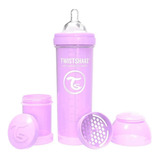 Mamadeira Twistshake 330ml +4m Cores Pastéis Cor Roxo Pastel Liso