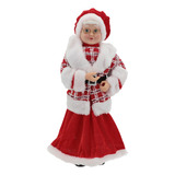 Mamãe Noel Alta Qualidade Decoração Natal Boneco Luxo 50 Cm