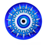 Mandala De Vidro Olho Grego 18cm