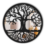 Mandala Decorativa Mdf Parede Árvore Da Vida 30x30 Espelhado