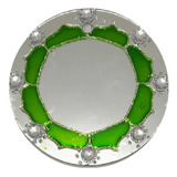 Mandala Espelho Flor Cores De Pendurar 12 Cm Feng Shui Decor