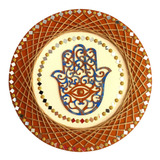 Mandala Hamsá/mão De Fátima 40cm Ham4016