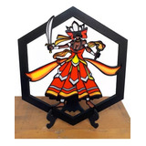 Mandala Iansã - Quadro - Coleção Orixás - Mdf 3d - 28cm