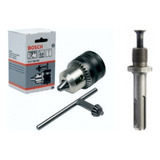 Mandril 1/2 + Chave + Adaptador Sds Plus Martelete Bosch Gbh 2-24 (original)