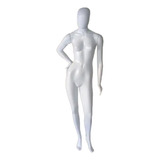 Manequim Feminino Branco C/ Pose Elegante + Base - Loja