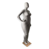 Manequim Plus Size Branca Gg Feminino Com Pose Em Plástico 