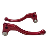 Manete Par Cg Titan 150 Tam Mini 2000 Tambor Vermelho Vitral