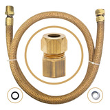 Mangueira Cobre 1,00mt + Adaptador F Instalação Gás Gn / Glp