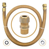 Mangueira Cobre 1,00mt + Adaptador M Instalação Gás Gn / Glp