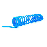 Mangueira Espiral 10mm X 5 Metros Tubo Pu Azul Ar Comprimido