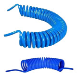 Mangueira Espiral Pu Azul 12mm X 10 Metros P/ Ar Comprimido 