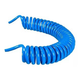Mangueira Espiral Pu Azul 6mm X 5 Metros P/ Ar Comprimido