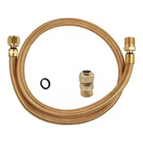 Mangueira Flexível Cobre Fogão 0,80 Cm + Adaptador Dako 1/2