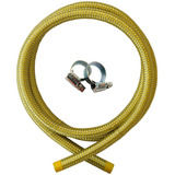 Mangueira Gas Glp 1,5 Mt Flexivel Botijao Trançado Aço Inox