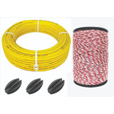 Mangueira Isolador 3/8 200m + Fio Eletroplastico + Brinde