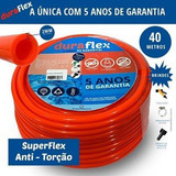 Mangueira Jardim Siliconada Anti-torção 40 Metro Duraflex Cor Laranja