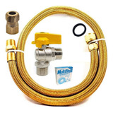 Mangueira Para Gás Encanado Fogão 1,00mt Cobre Gas Gn Glp