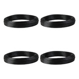 Mangueira Pvc Irrigação Microtubo 4x6 Mm Rolo 100m Kit 4