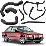 Mangueira Radiador (kit) E Reserv Escort 1.6 Cht 87 Até 92