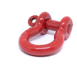 Manilha Curva Alloy 7/8 Forjada Vermelha Coforja King4x4