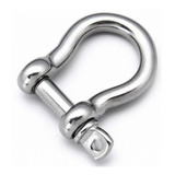 Manilha Em Aço Inox Balão - 8mm - 32x16 - Uso Náutico