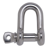Manilha Reta Inox 6mm Náutica Barco Lancha Veleiro Âncora