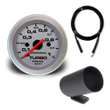 Manômetro Cronomac Turbo 1kg Racing + Kit Instalação + Copo