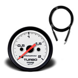 Manômetro Cronomac Turbo 2 Kg Branco C/ Kit Instalação 1.8m